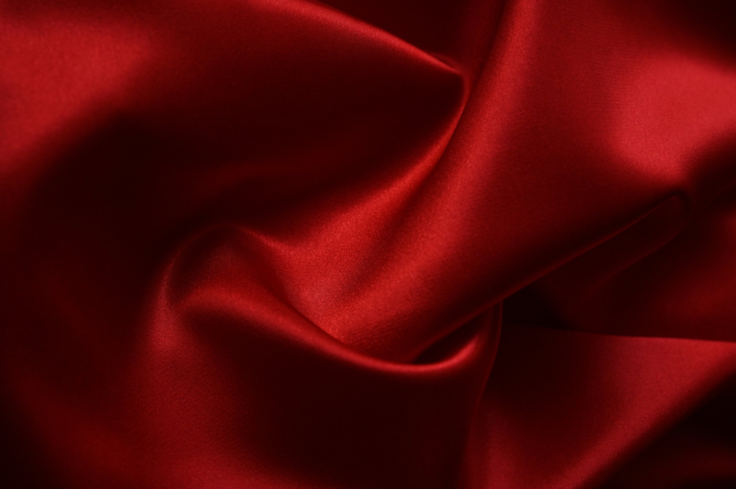 Red Fabric in Close Up Image